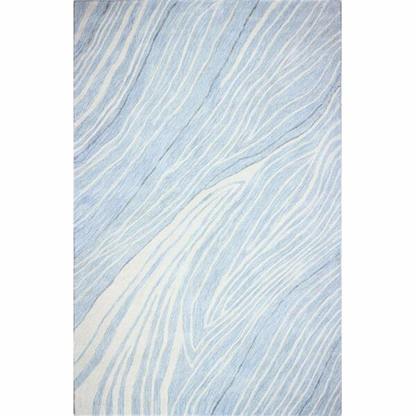 Bashian 2 ft. 6 in. x 8 ft. Greenwich Collection Wool & Viscose Hand Tufted Area Rug Light Blue R129-LBL-2.6X8-HG378